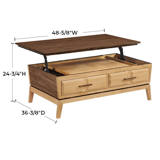 Addison - Lift-Top Coffee Table - Natural