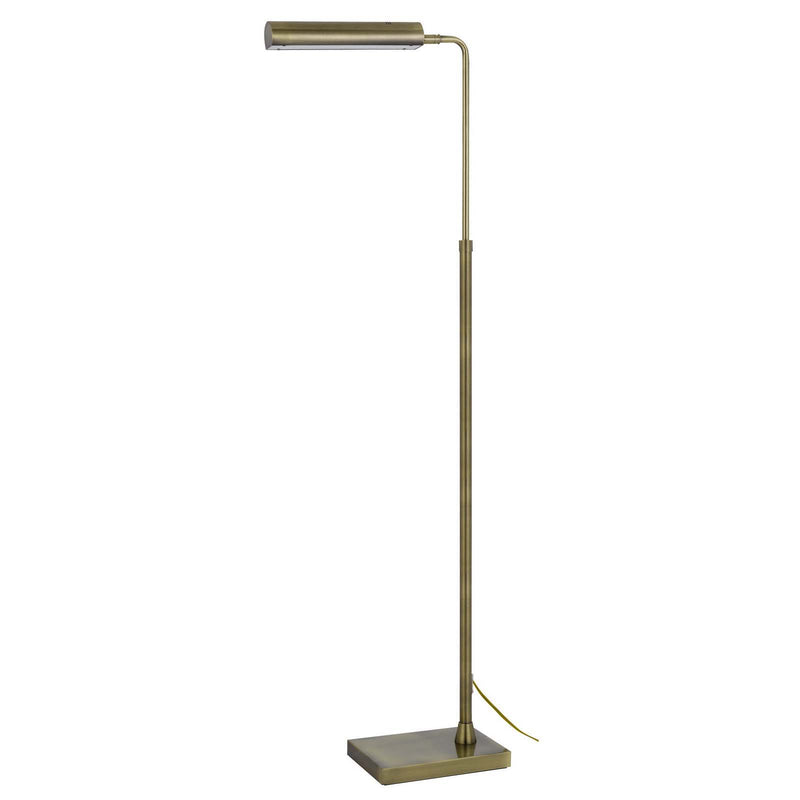 Delray - 58" Height Metal Floor Lamp - Antique Brass