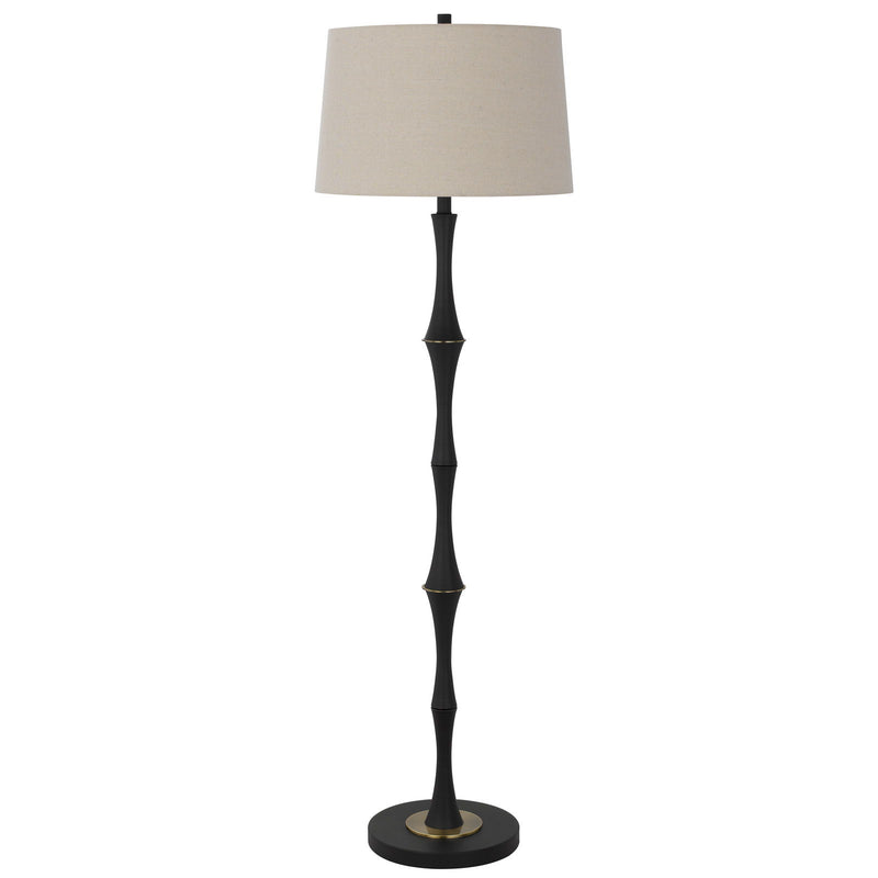 Salter - 59.25" Height Metal Table Lamp - Matte Black / Linen