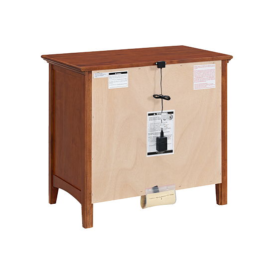 McKenzie - 4-Drawer Nightstand - Glazed Antique Cherry