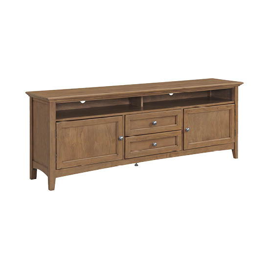 McKenzie - 74'' W Sound Bar Media Console - Pecan
