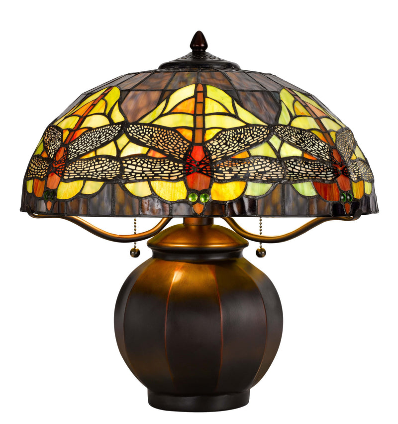 Tiffany - 18.25" Height Table Lamp - Dark Bronze