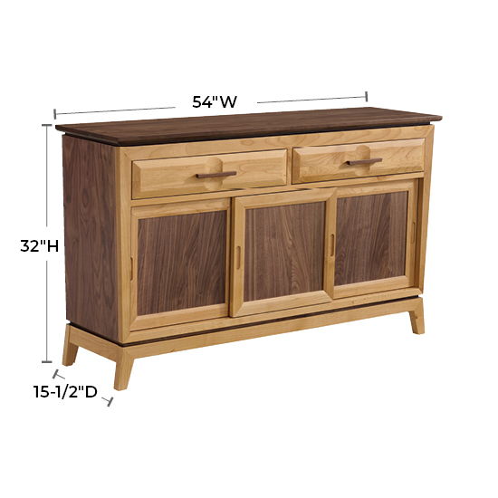 Addison - 54" W Storage Console - Natural