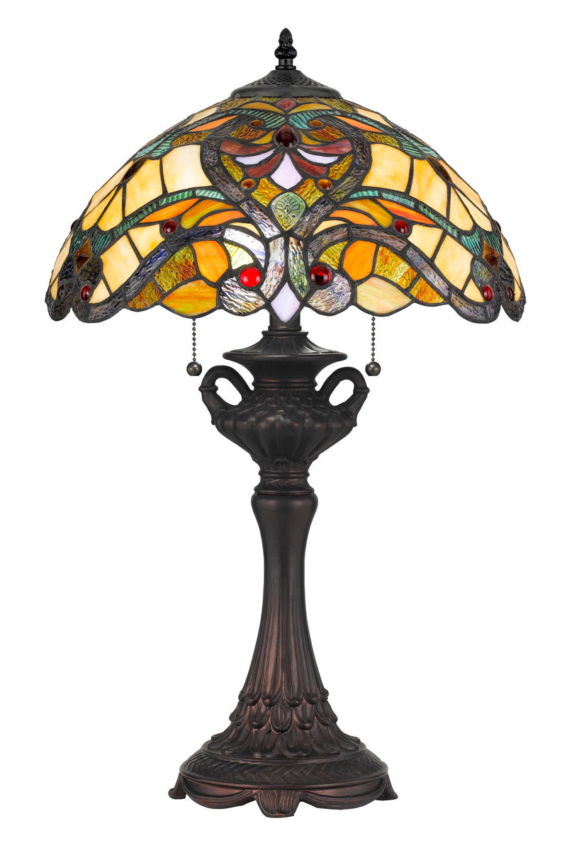 Tiffany - 25" Height Resin Table Lamp - Tiffany