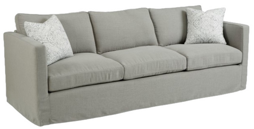 Sofa Four Seasons Maddox Extra Large 3-Seat Slipcovered Fabric Long Sofa