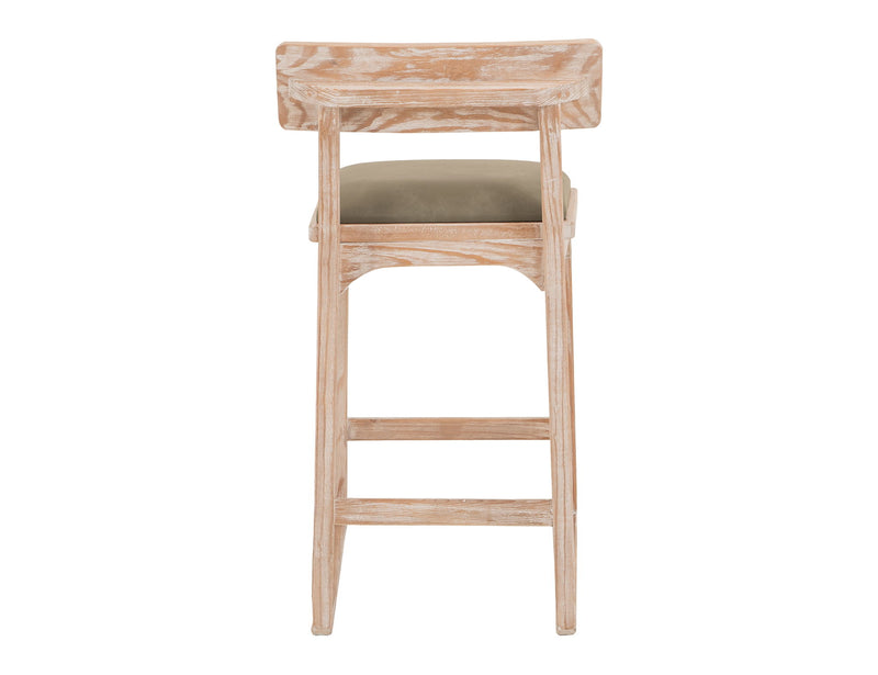 Balam - 24" Upholstered Barstool (Set of 2) - Light Brown