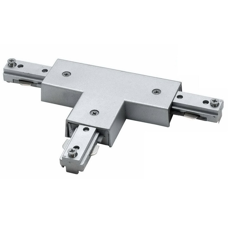 0.8" Height T Connector With Right Polarity - Brushed Steel
