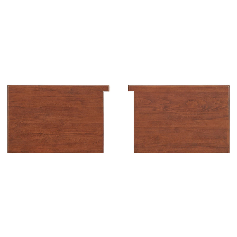 McKenzie - Bookcase Piers (Set of 2) - Glazed Antique Cherry