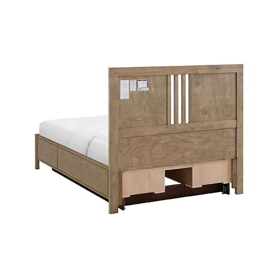 Bailey - Queen Storage Bed - Almond