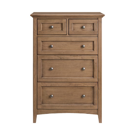 McKenzie - 5-Drawer Tall Chest - Pecan