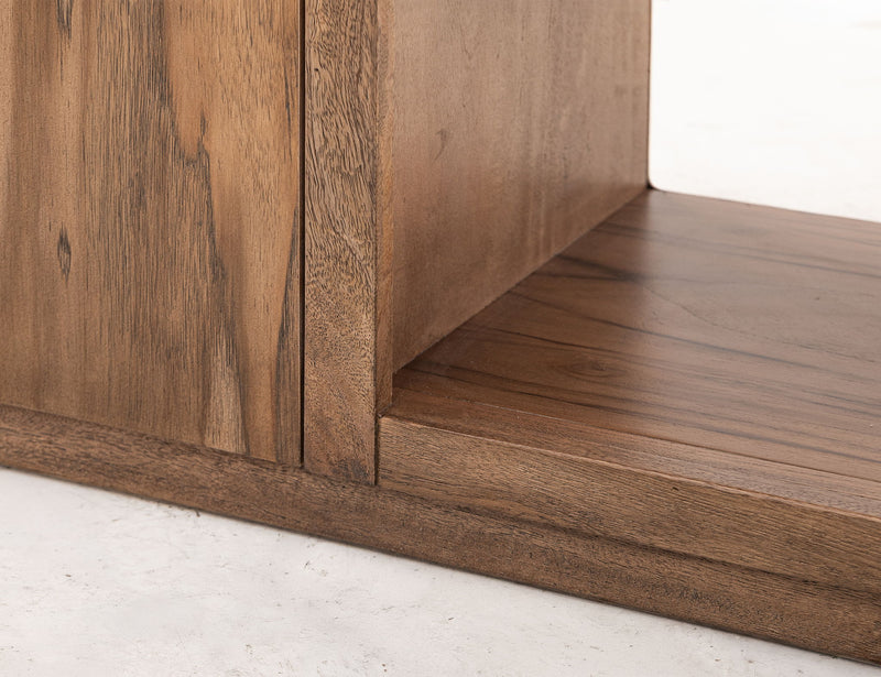 Balam - 80" TV Stand For Fire Place - Light Brown