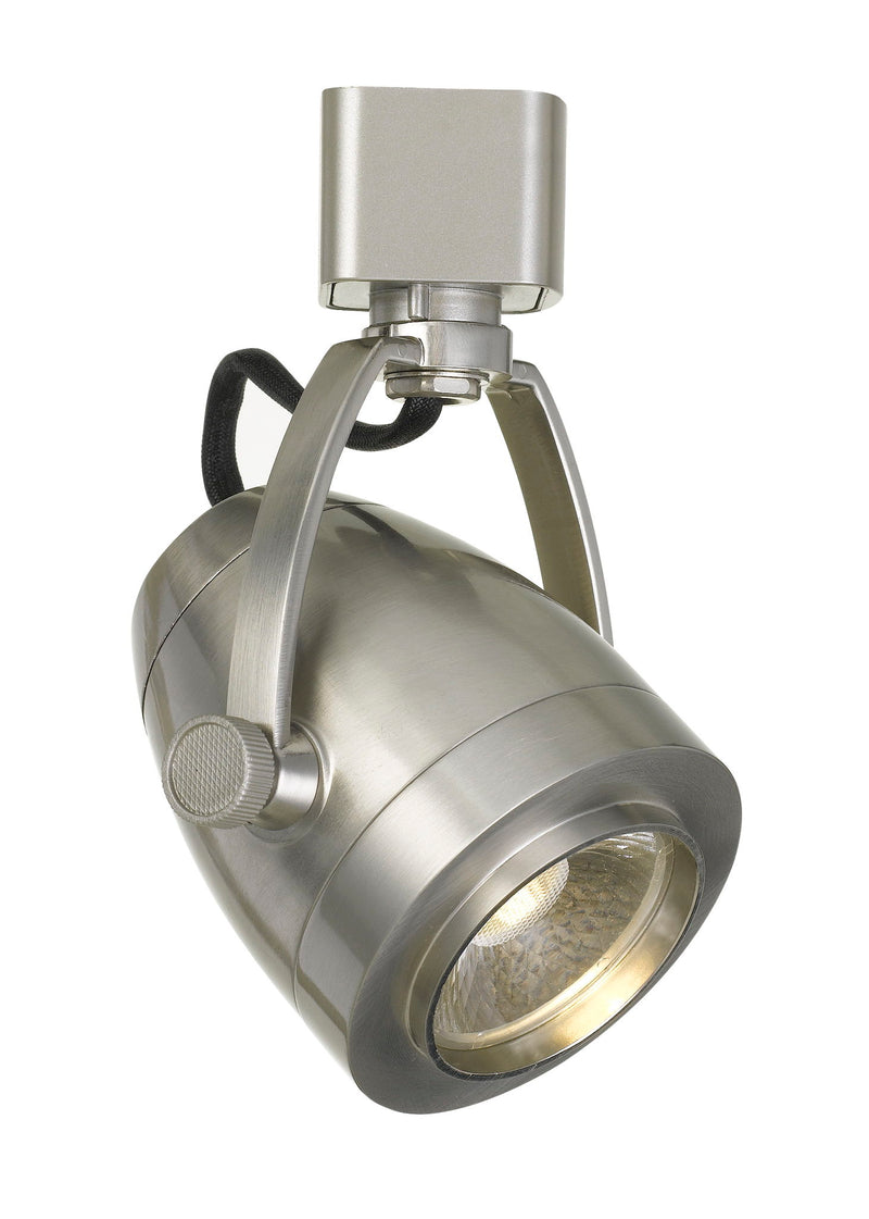 5" Height Metal Track Head - Brushed Steel - 12 W