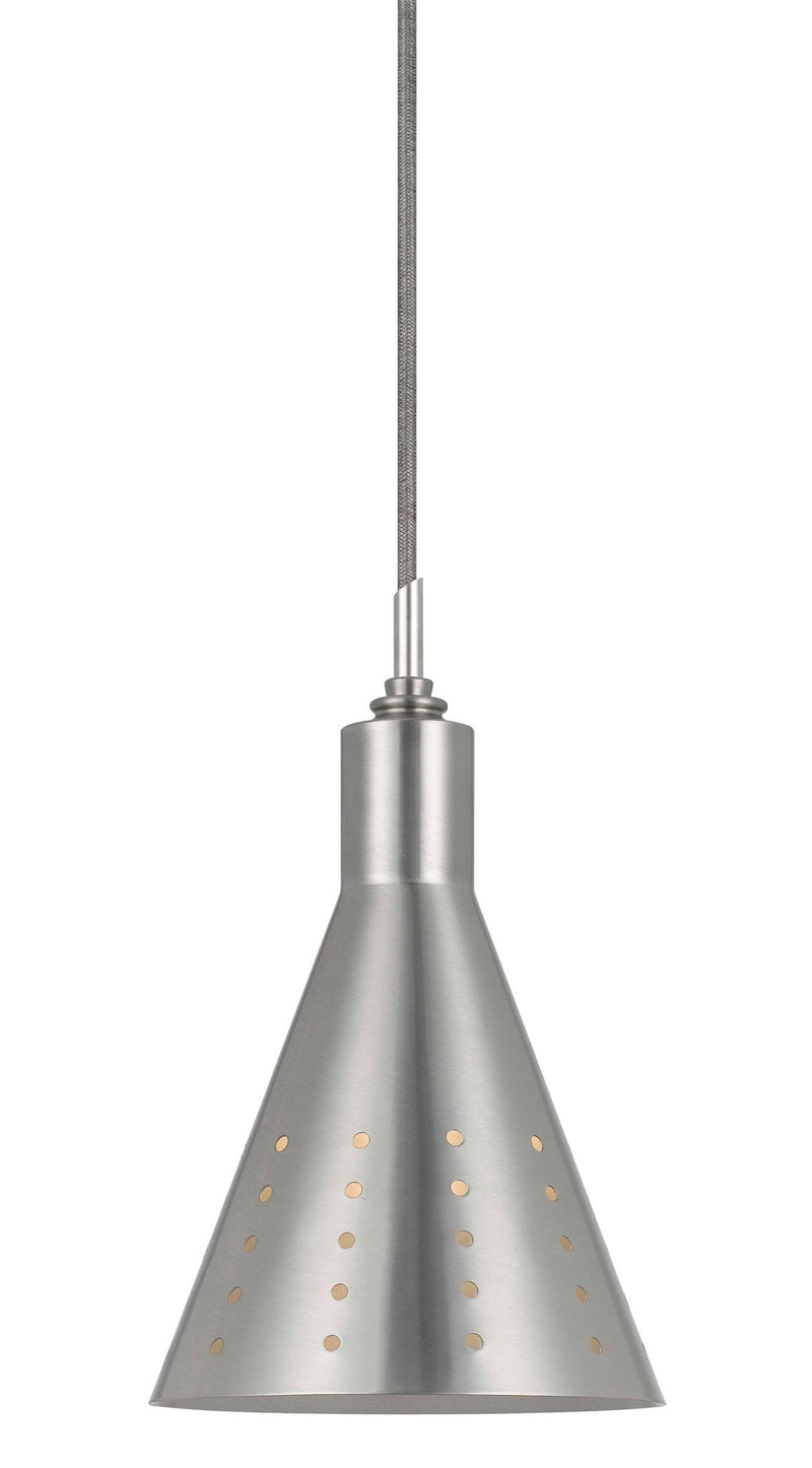 9.1" Height Metal Pendant - Rust