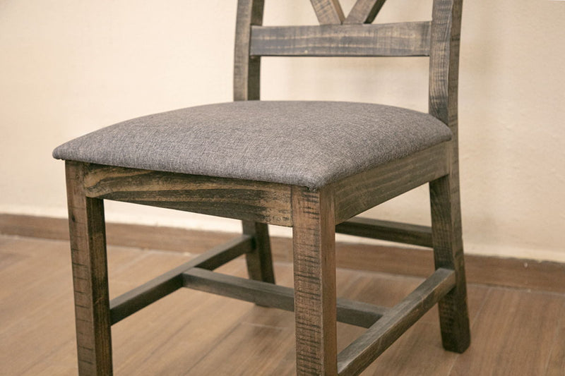 Loft - Chair With Fabric Seat (Set of 2) - Two Tone Gray / Brown