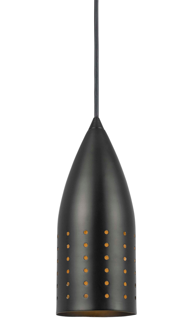 8.1" Height Metal Pendant - Brushed Steel