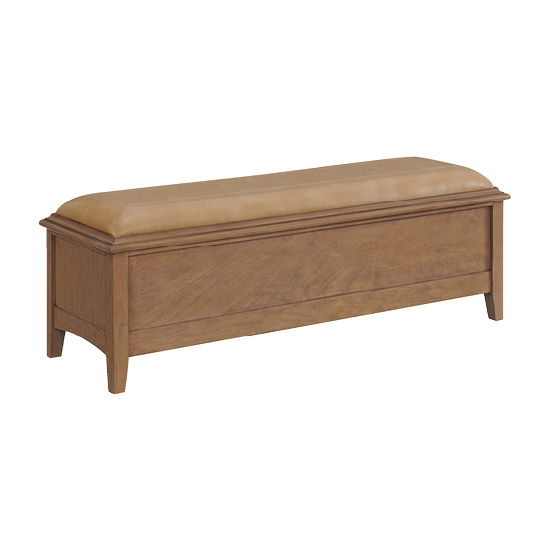 McKenzie - 2-Drawer Bench - Pecan