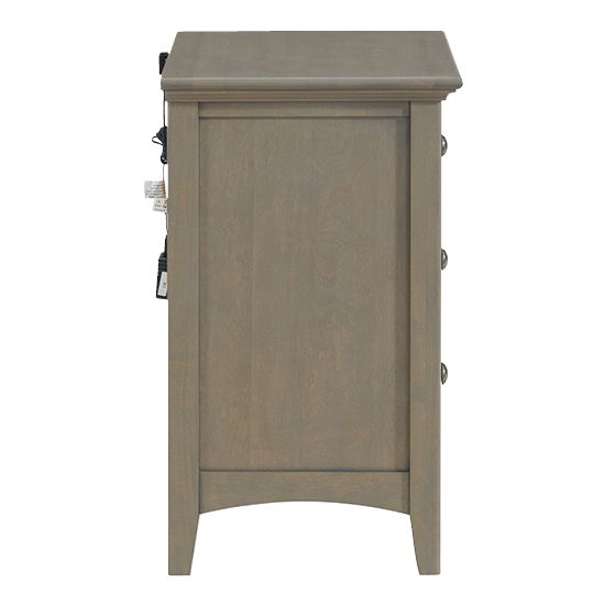 McKenzie - Small 3-Drawer Nightstand - Fieldstone