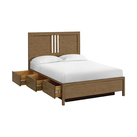 Bailey - Queen Storage Bed - Nutmeg