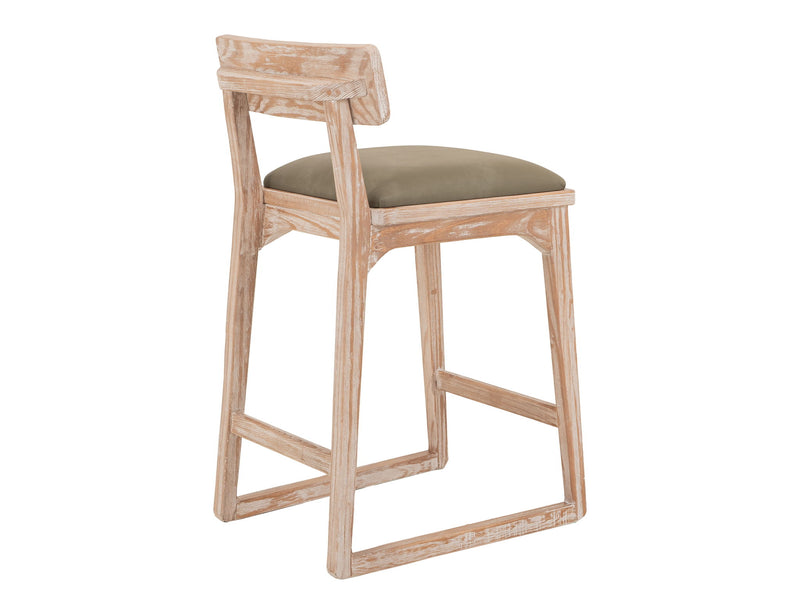Balam - 30" Upholstered Barstool (Set of 2) - Light Brown