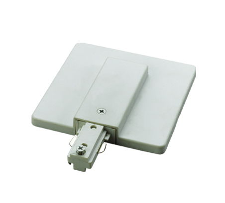 0.75" Height Live End With Outlet Box Cover - White