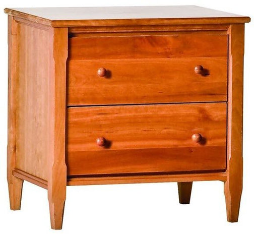Nightstand Woodforms Shaker 2-Drawer American Black Cherry Nightstand