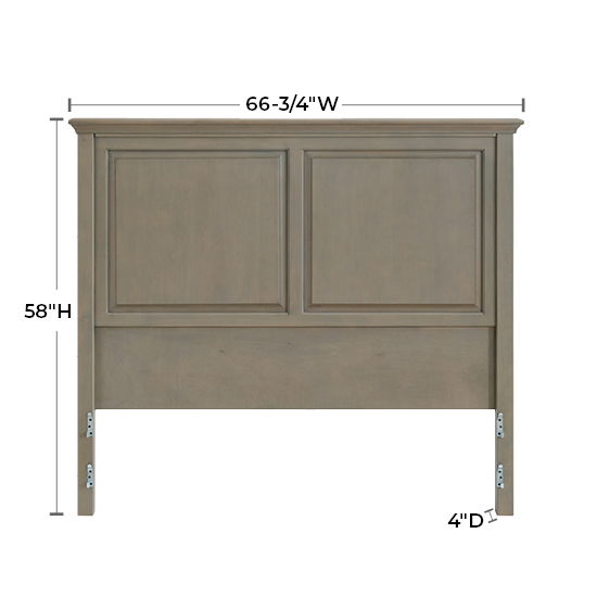 McKenzie - Queen Premier Headboard - Fieldstone