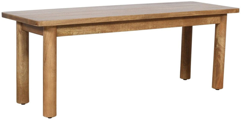 Nan Jofran Bodhi Casual Dining Bench In Golden Brown Wood Finish by Jofran Inc.