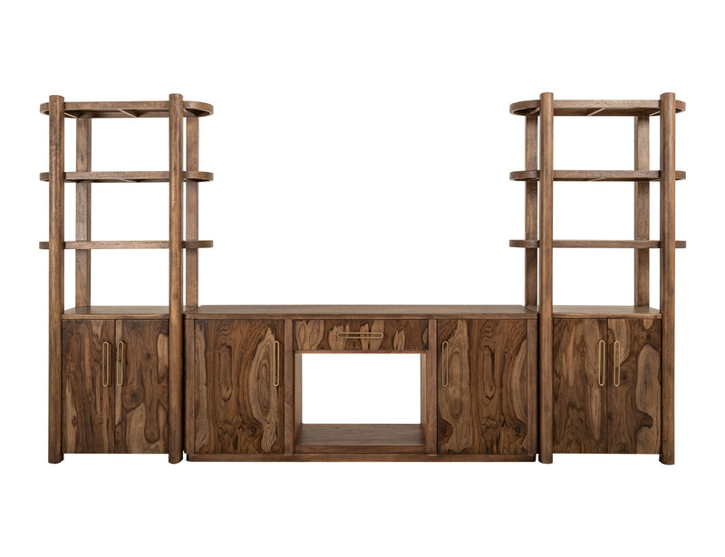 Balam - Pier With 2 Door And 3 Shelf - Light Brown