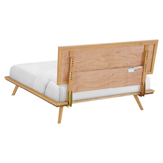 Addison - Queen Adjustable Headboard Platform Bed - Natural