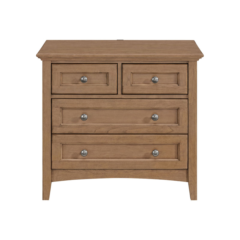 McKenzie - 29.5" 4-Drawer Nightstand - Pecan