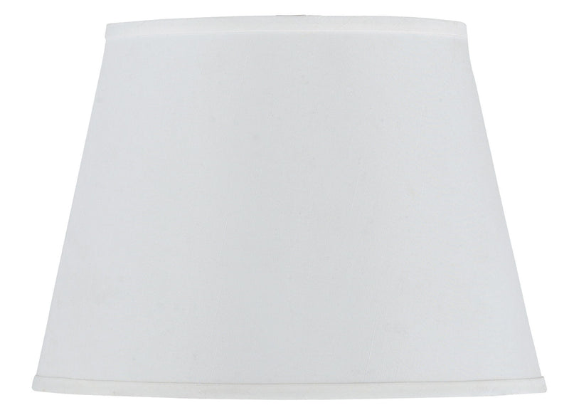Coolie - 11" Height Round Hardback Fabric Shade - White - 13" Diameter