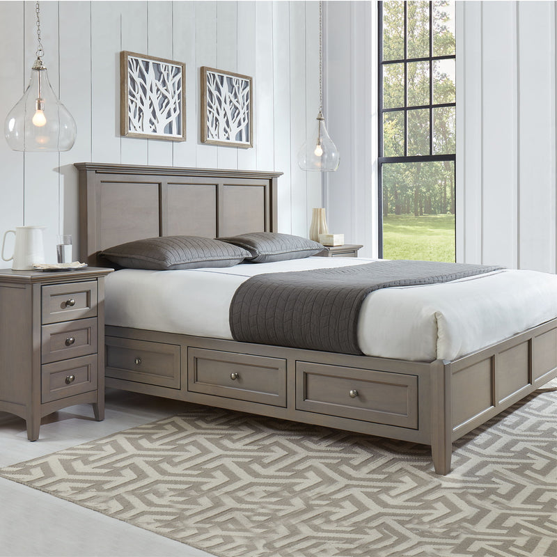 McKenzie - Queen Classic Storage Bed - Fieldstone
