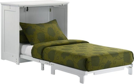 Murphy Bed Night & Day Furniture Orion Twin Murphy Cabinet Bed In White