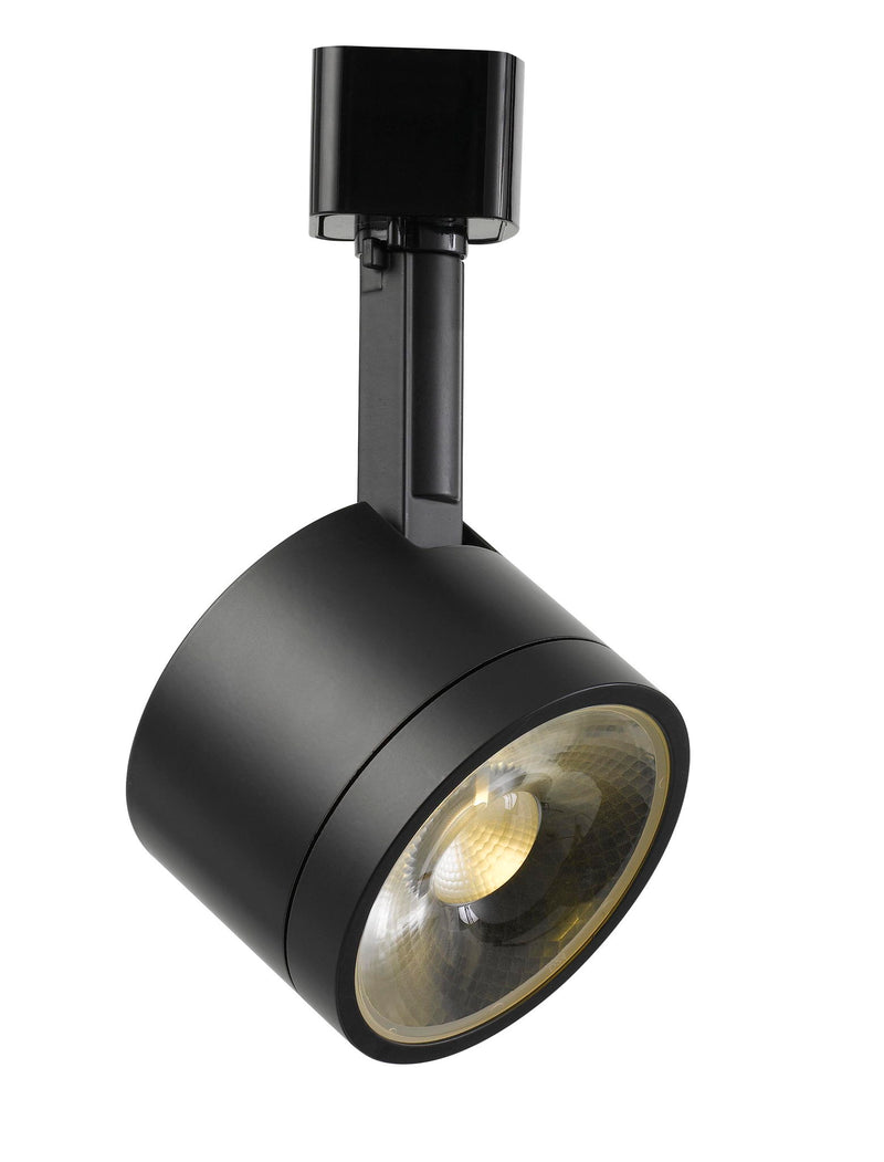 6" Height Metal Track Head - Black - 12W