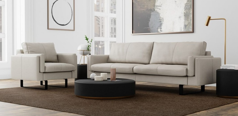 Fjords Norsk Endless Customizable Modern Top Grain Leather Accent Chair