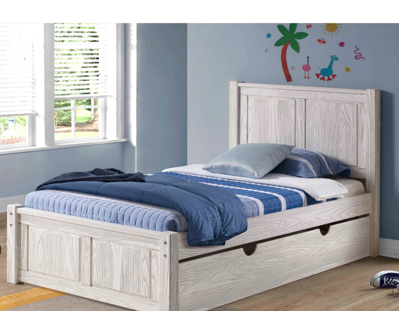 Nan Salem White Solid Pine Twin Platform Bed With Slat Kit by Innovations