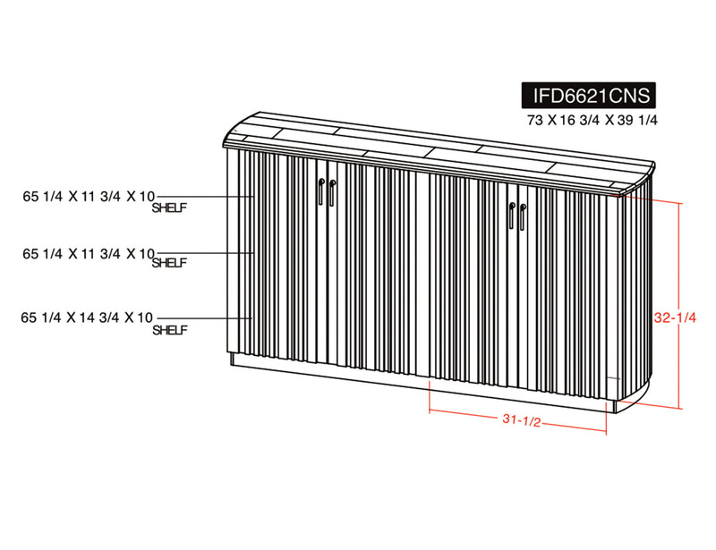 Mezquite - 4 Door Console