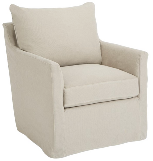 Swivel Chairs Four Seasons Scout Extra Large Slipcovered Swivel Glider Chair