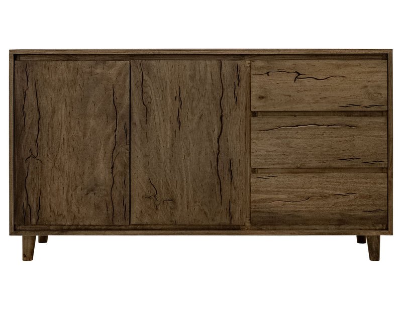 Savia - 3 Drawer & 2 Door Console - Brown