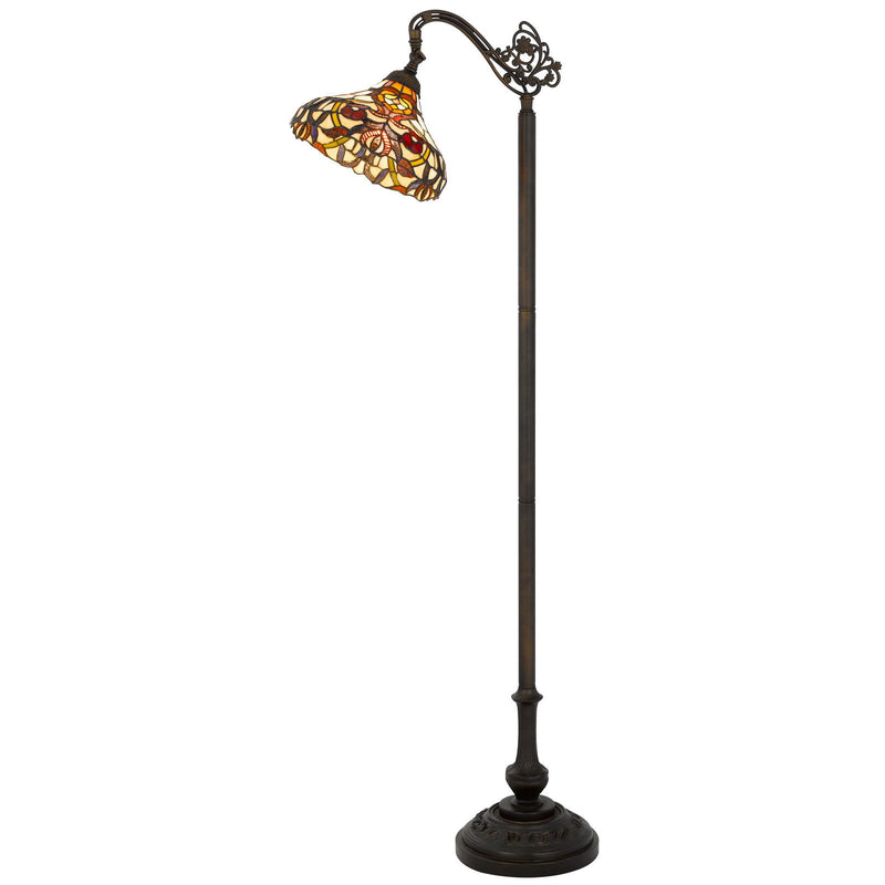 Bellscroft - 61.5" Height Metal Torchier - Matte Black / Tiffany