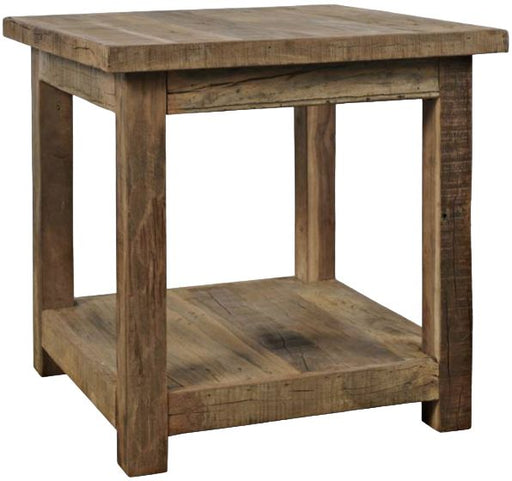 Nan Jofran Reclamation Brown Square Reclaimed Wood End Table With Shelf by Jofran Inc.