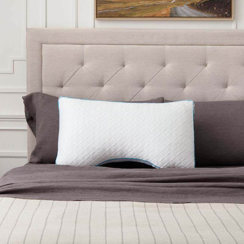 Malouf - Shoulder Cutout Foam & Fiber Pillow With PE Cover