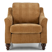 Adeline Revella Collection Modern Inclininer Stationary Chair with Wood Legs