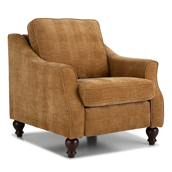 Adeline Revella Modern Incliner with Wooden Legs