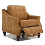 Adeline Revella Collection Modern Inclininer Stationary Chair with Wood Legs