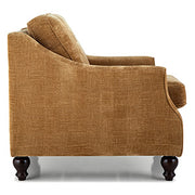 Adeline Revella Collection Modern Inclininer Stationary Chair with Wood Legs