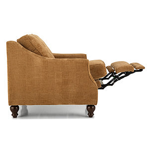 Adeline Revella Collection Modern Inclininer Stationary Chair with Wood Legs