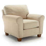 Annabel Club Chair: Custom Comfort, Reversible Seat, Innerspring Coil System