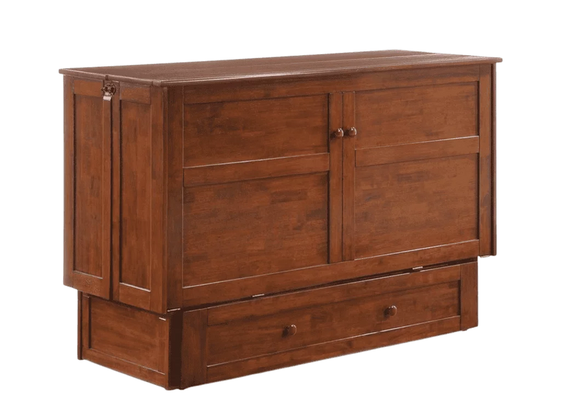 Night & Day Clover Queen Murphy Cabinet Bed with Mattress