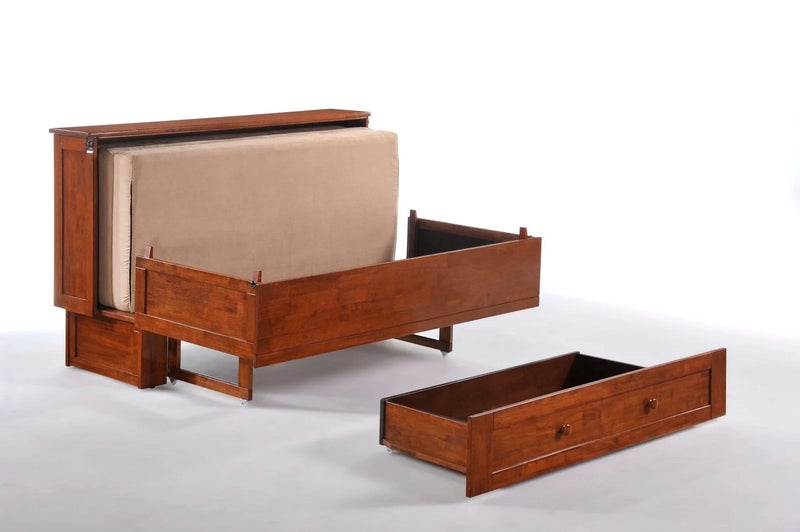Night & Day Clover Queen Murphy Cabinet Bed with Mattress